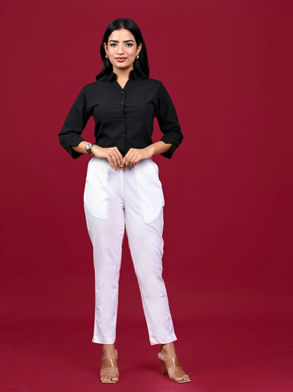 White Office Formal Pants