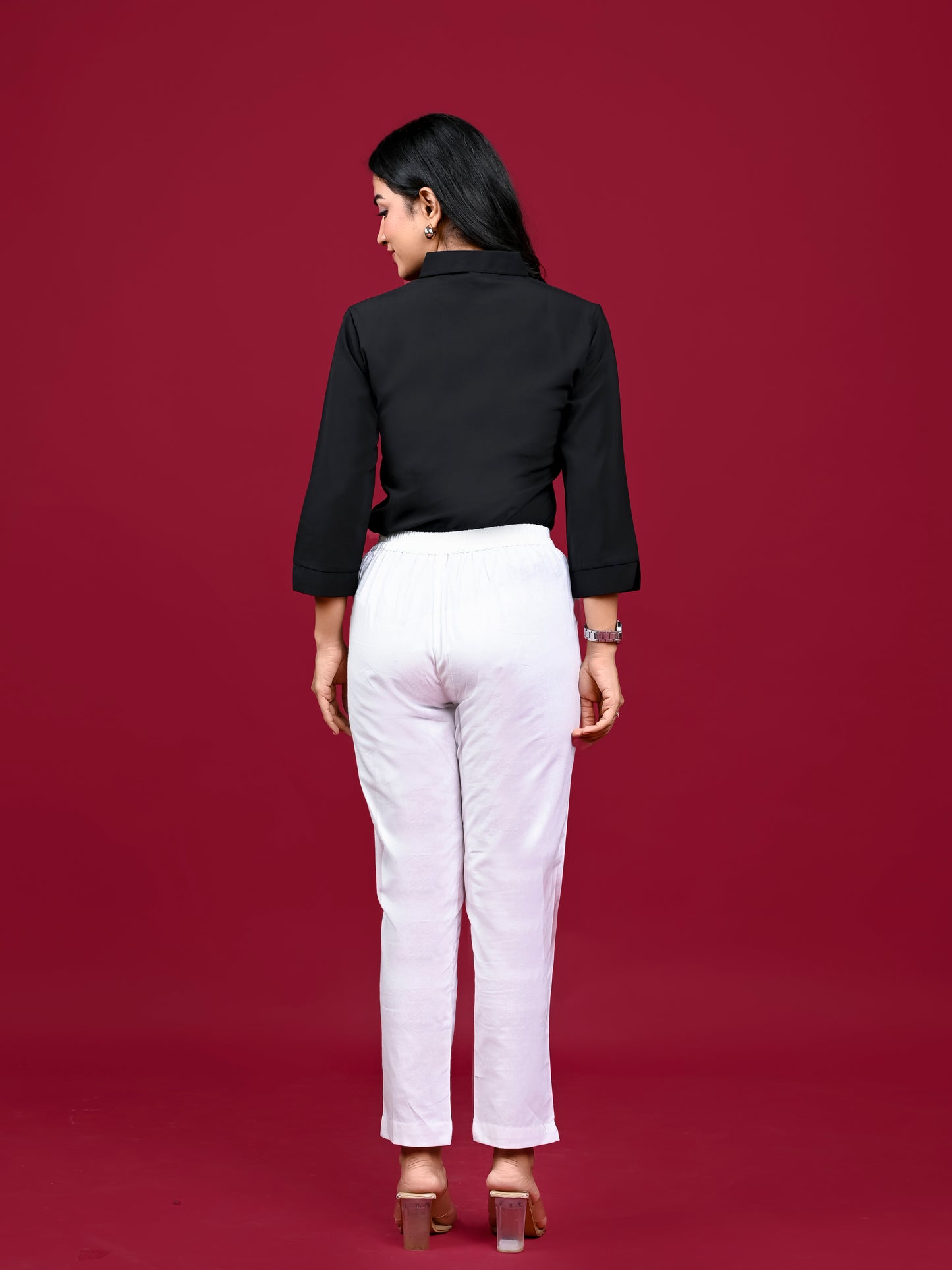 White Office Formal Pants