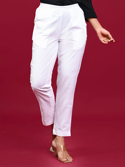 White Office Formal Pants