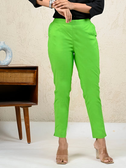 Green Office Formal Pants