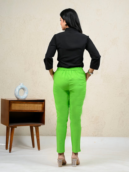 Green Office Formal Pants