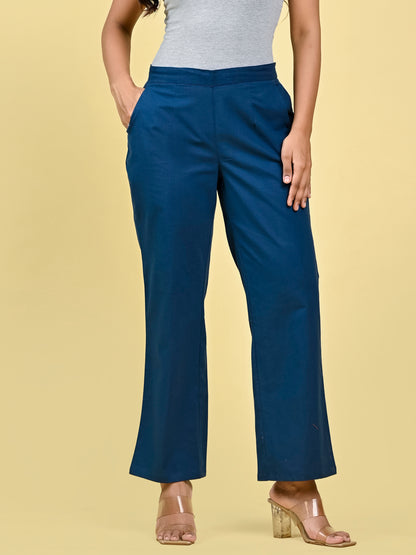 Blue Wide Leg Pants