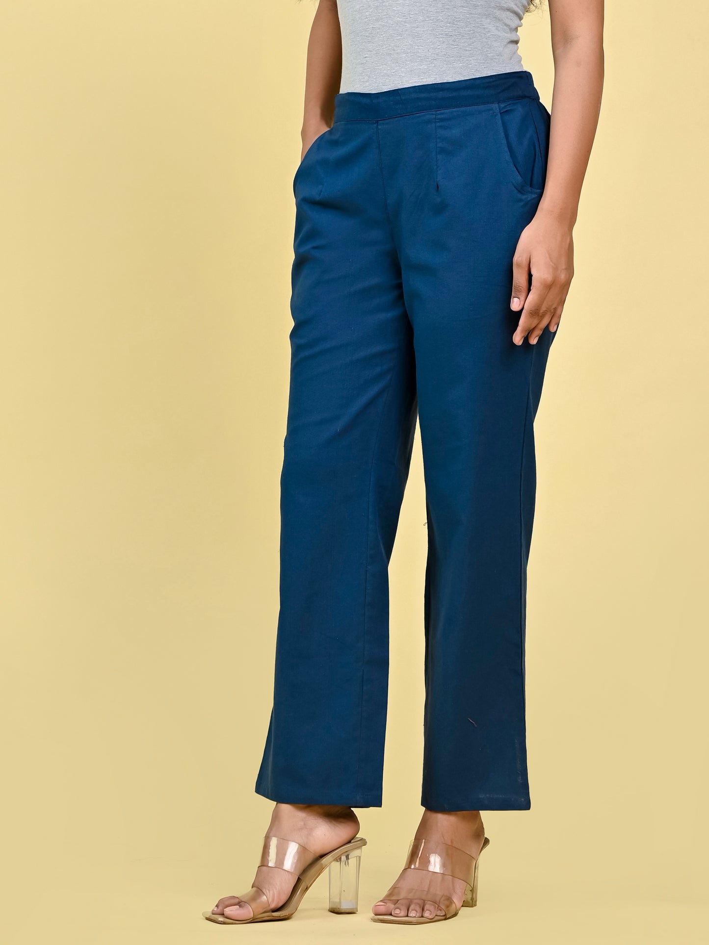 Blue Wide Leg Pants