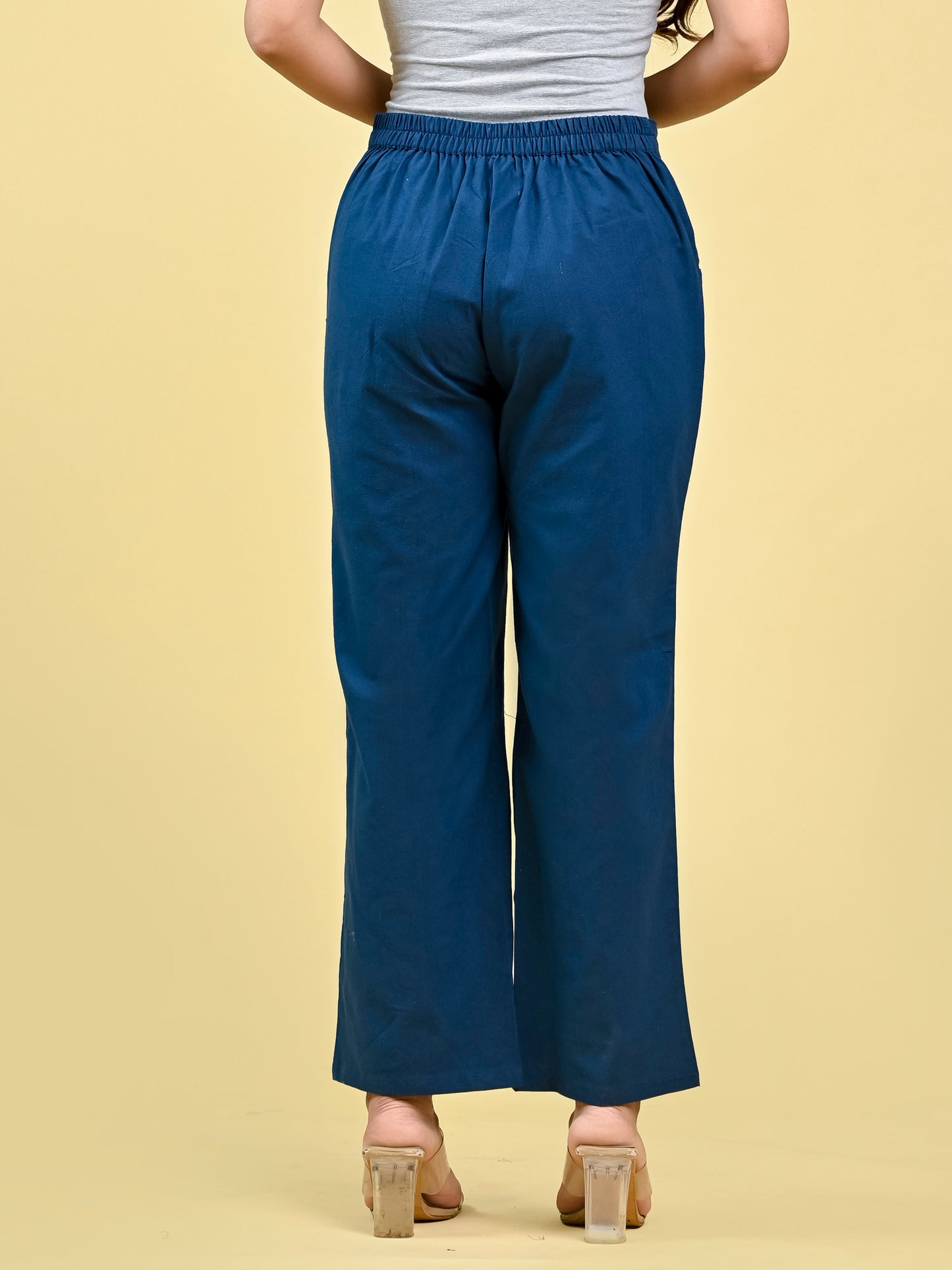 Blue Wide Leg Pants