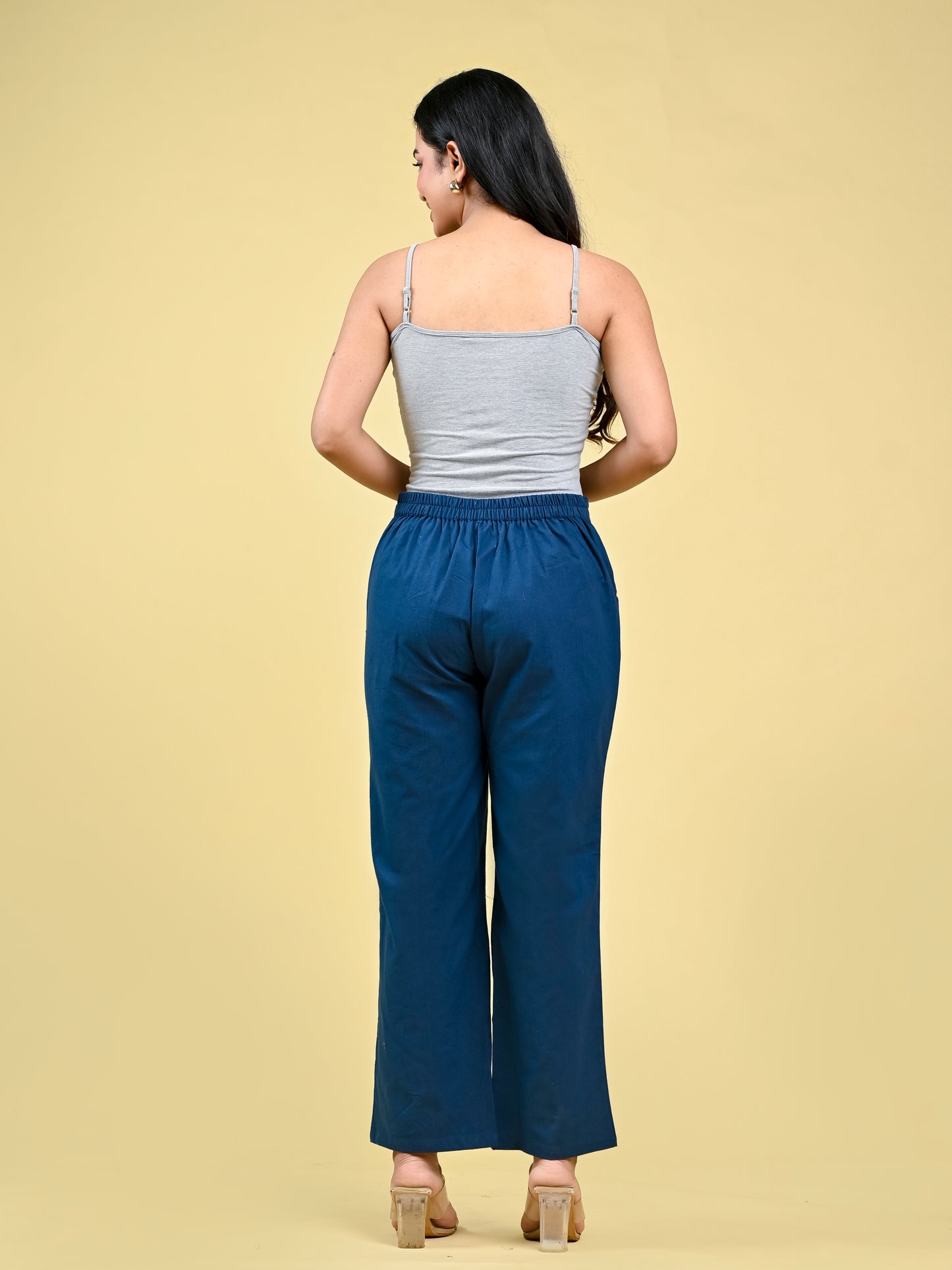 Blue Wide Leg Pants