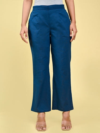 Blue Wide Leg Pants