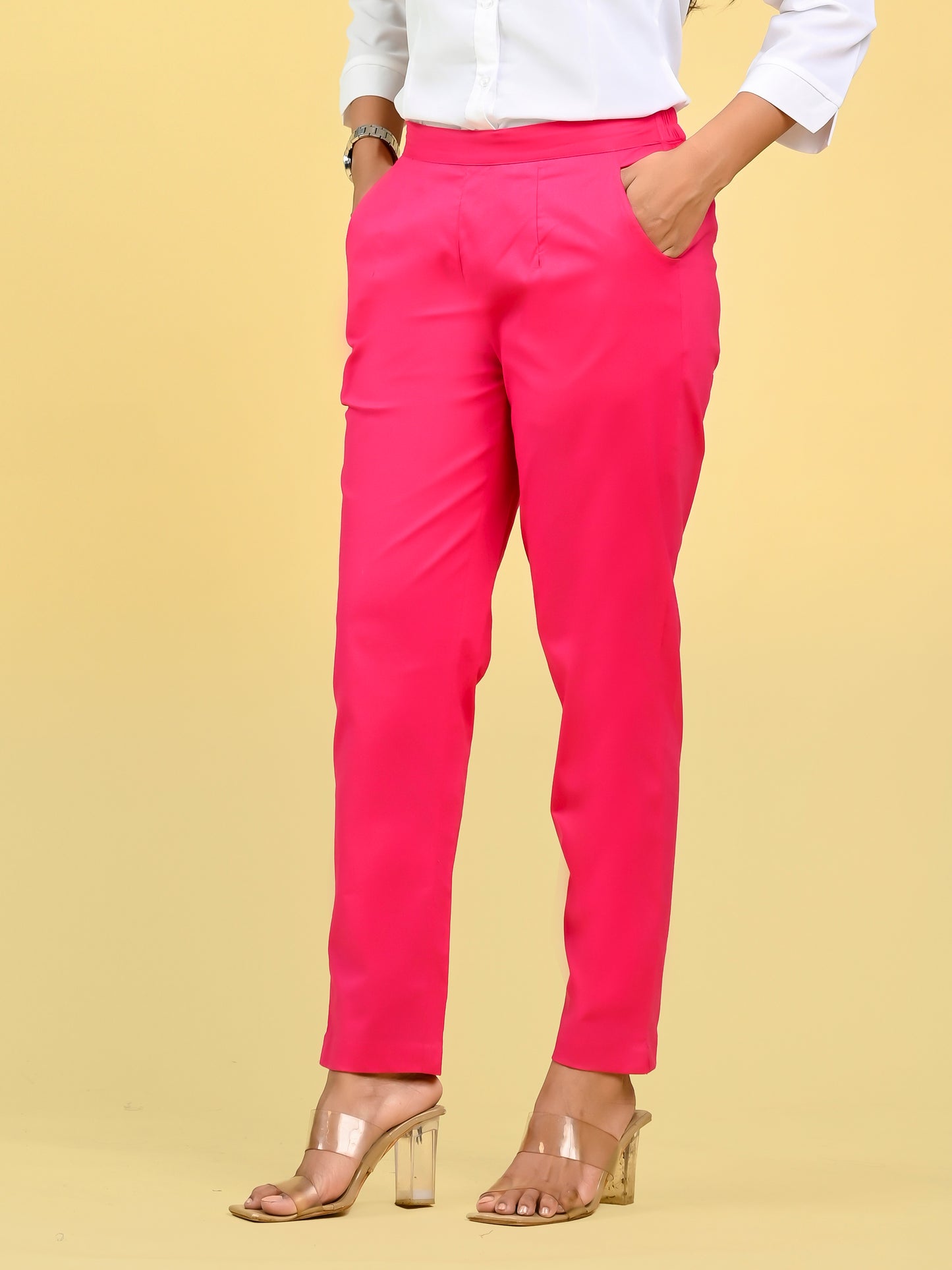 Pink Office Formal Pants