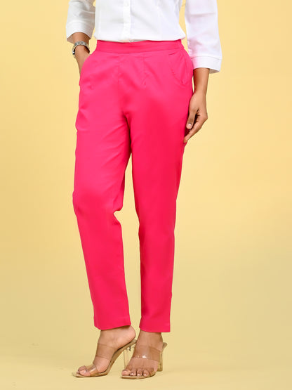 Pink Office Formal Pants