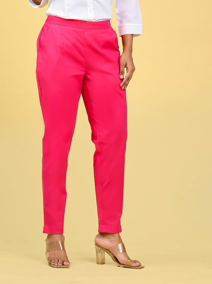 Pink Office Formal Pants