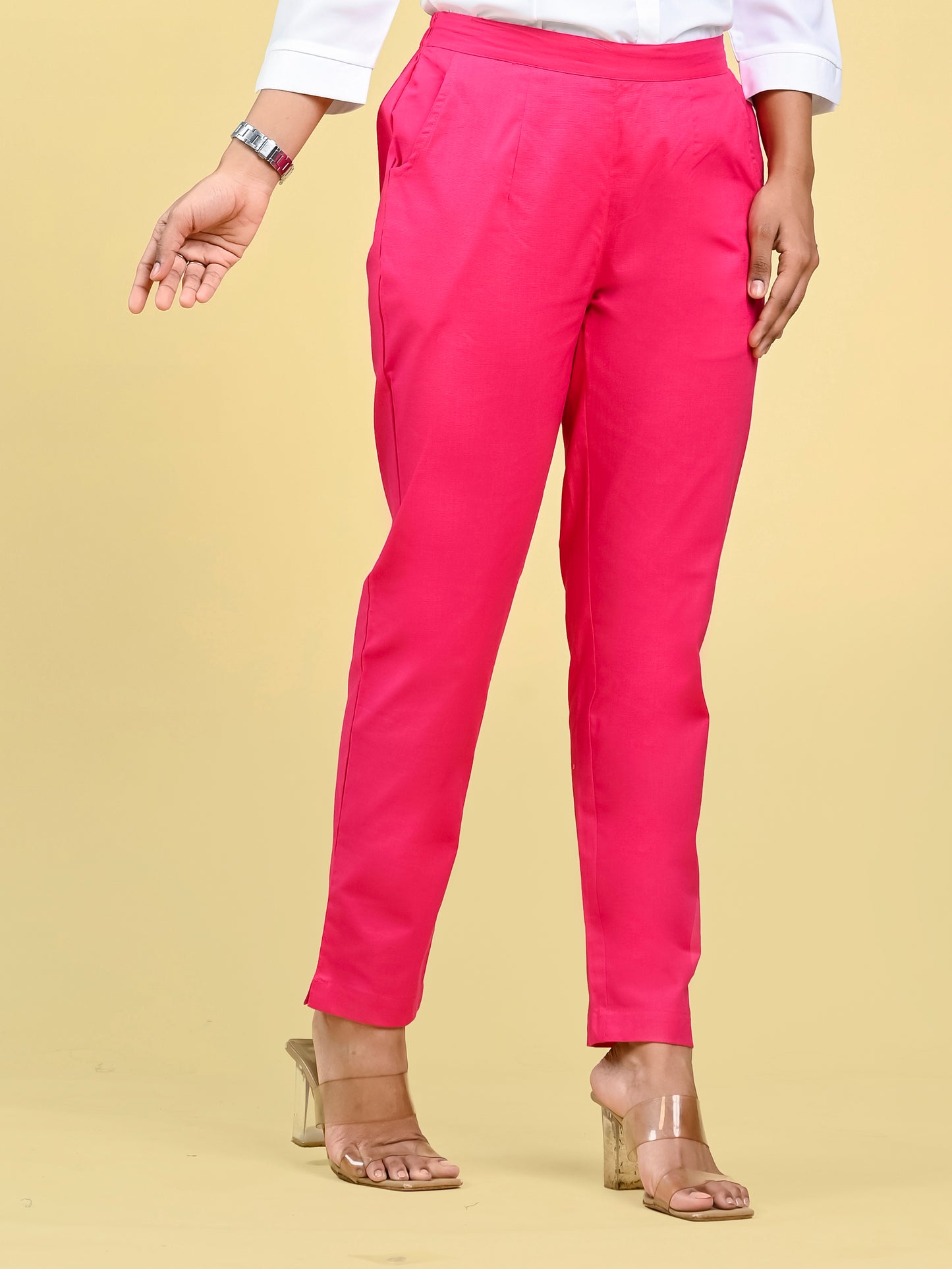 Pink Office Formal Pants