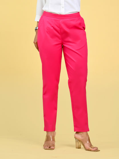 Pink Office Formal Pants