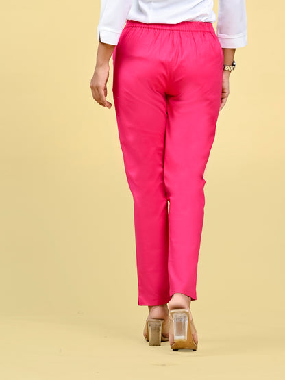 Pink Office Formal Pants