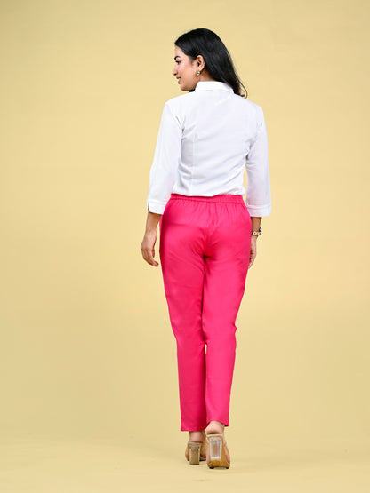 Pink Office Formal Pants