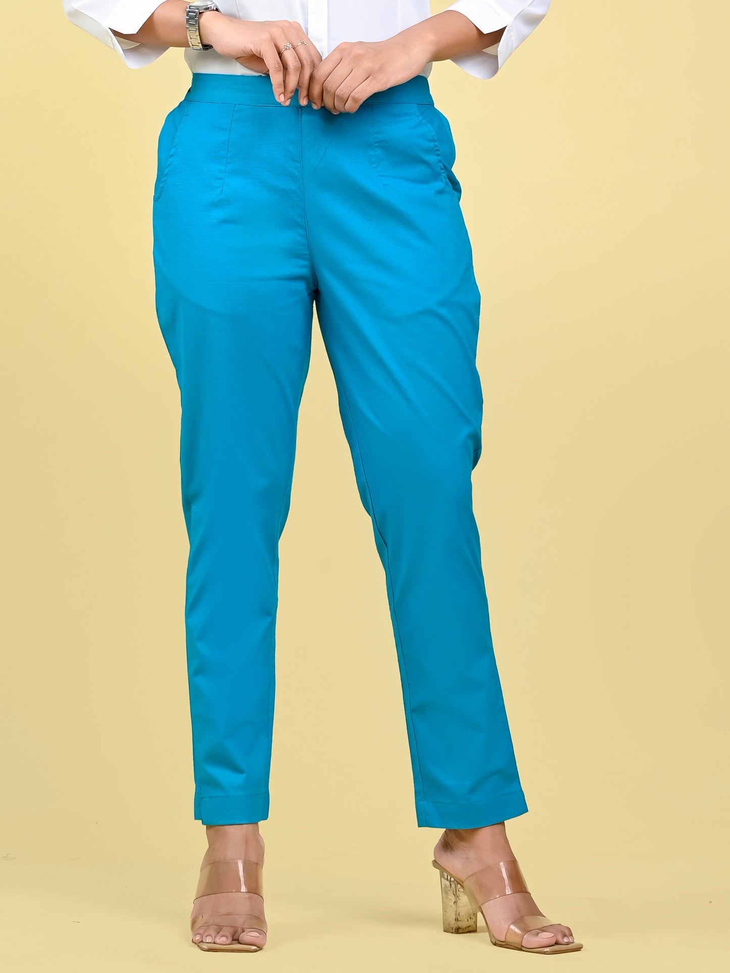 SkyBlue Office Formal Pants