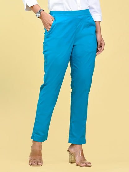 SkyBlue Office Formal Pants