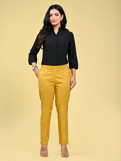 Wheat Office Formal Pants