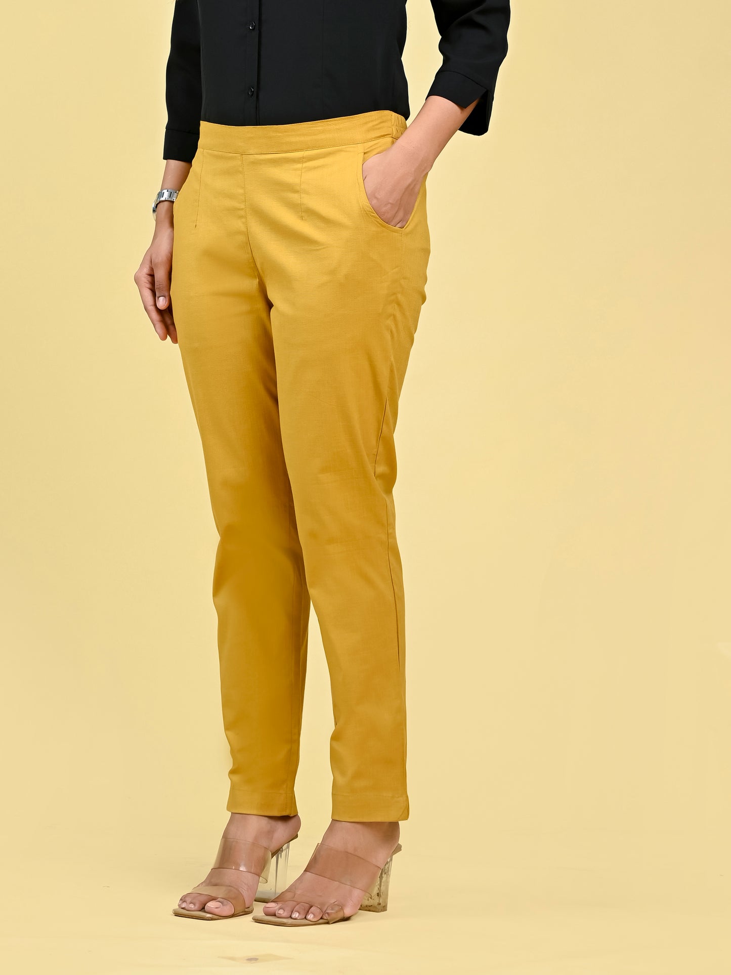 Wheat Office Formal Pants