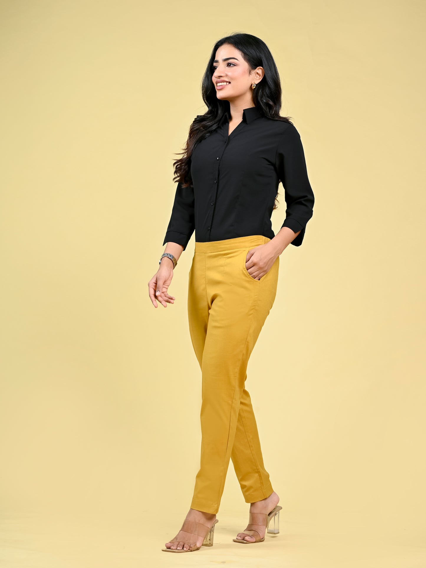 Wheat Office Formal Pants